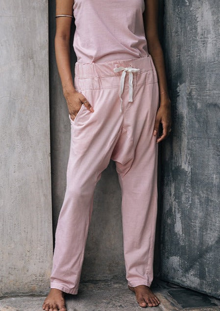 Maus Organic Cotton Harem Pants - Faluda Pink