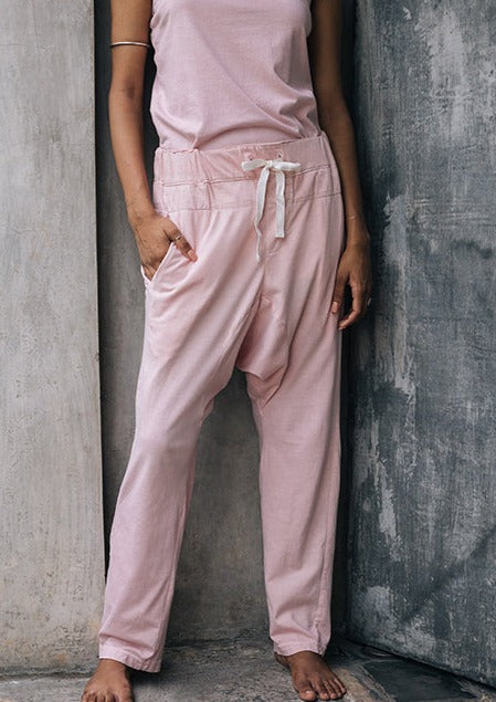 Maus Organic Cotton Harem Pants - Sage Green