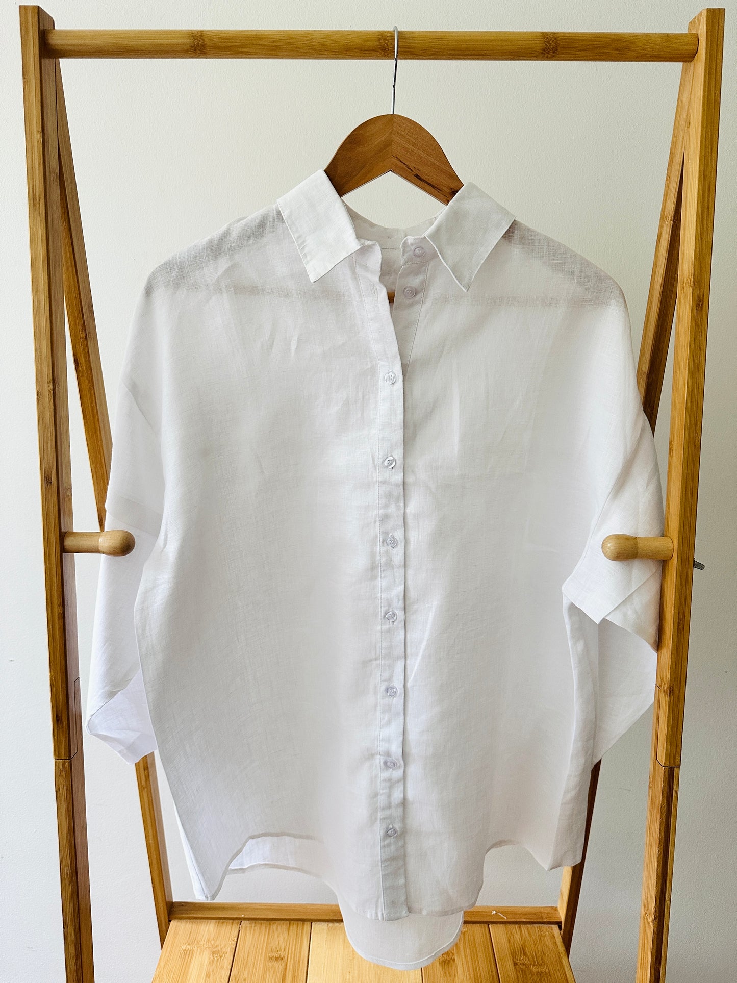 OneShu Label - Linen Shirt in Pure White