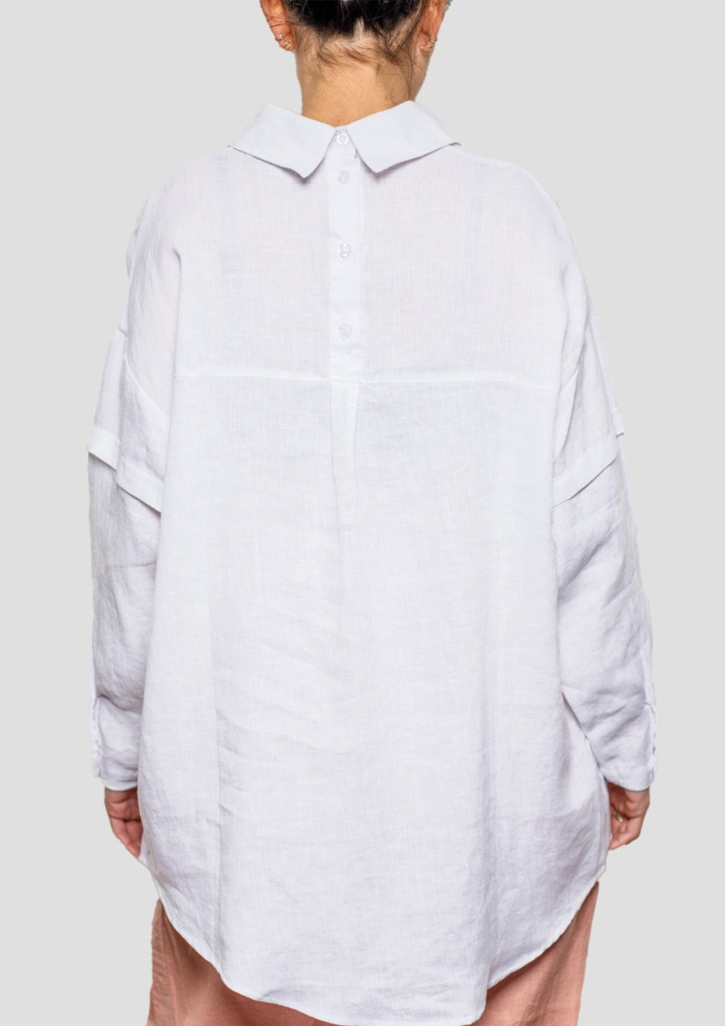 OneShu Label - Linen Shirt in Pure White