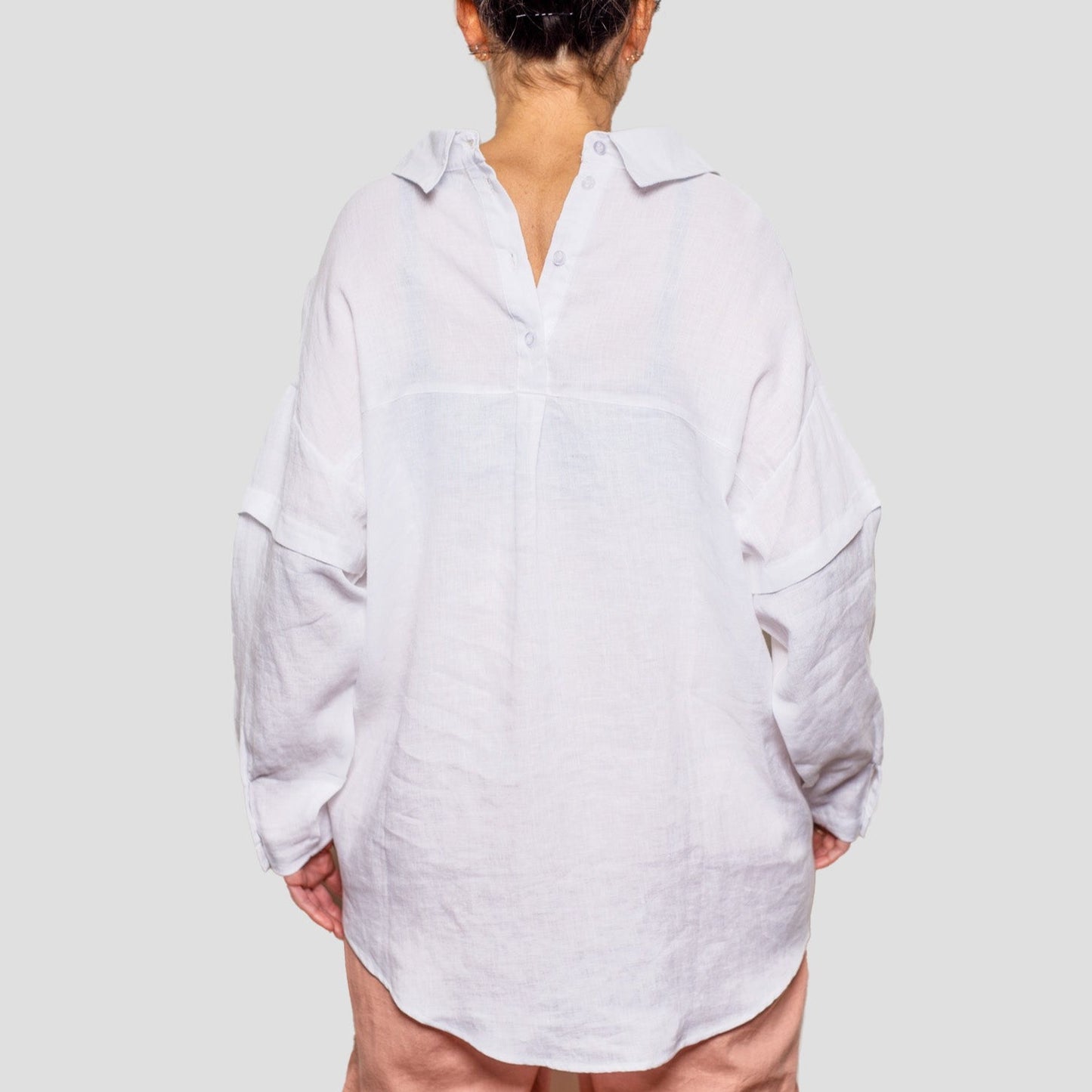 OneShu Label - Linen Shirt in Pure White