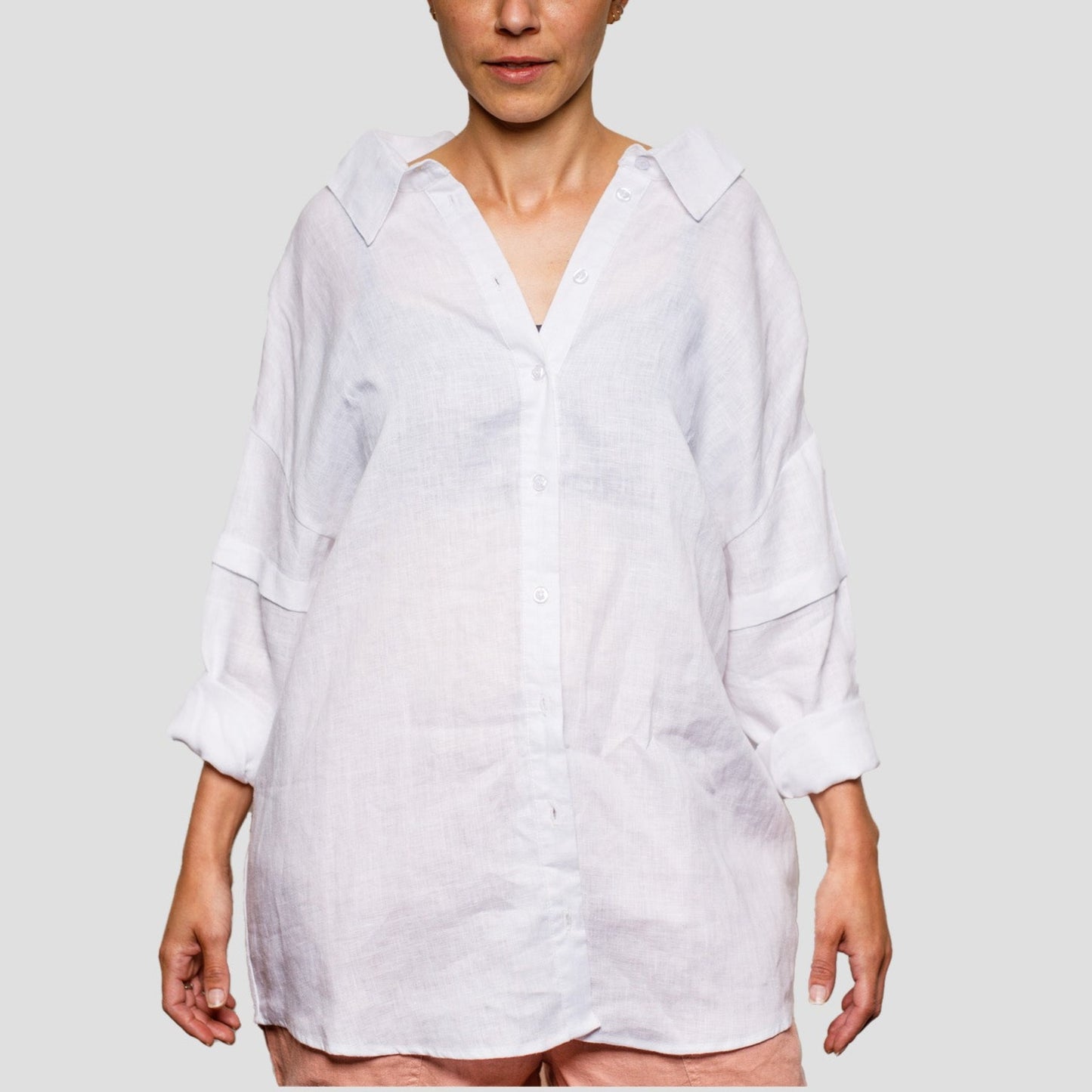 OneShu Label - Linen Shirt in Pure White