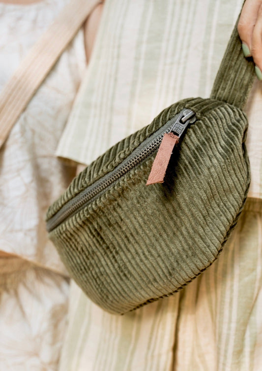 Corduroy Hangbag - Khaki