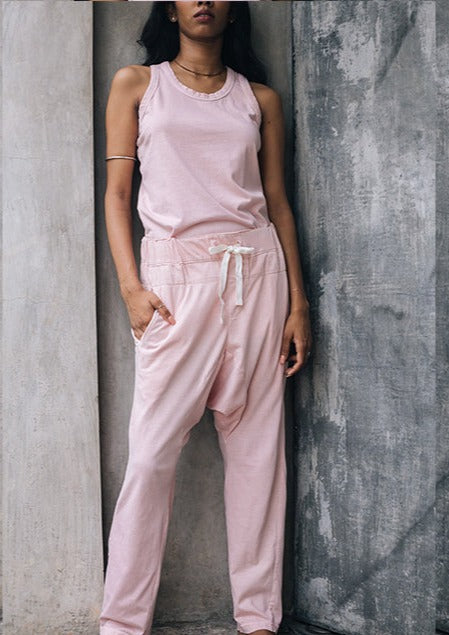 Maus Organic Cotton Harem Pants - Faluda Pink