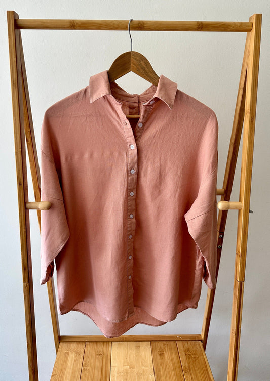 OneShu Label - Linen Shirt in Rose