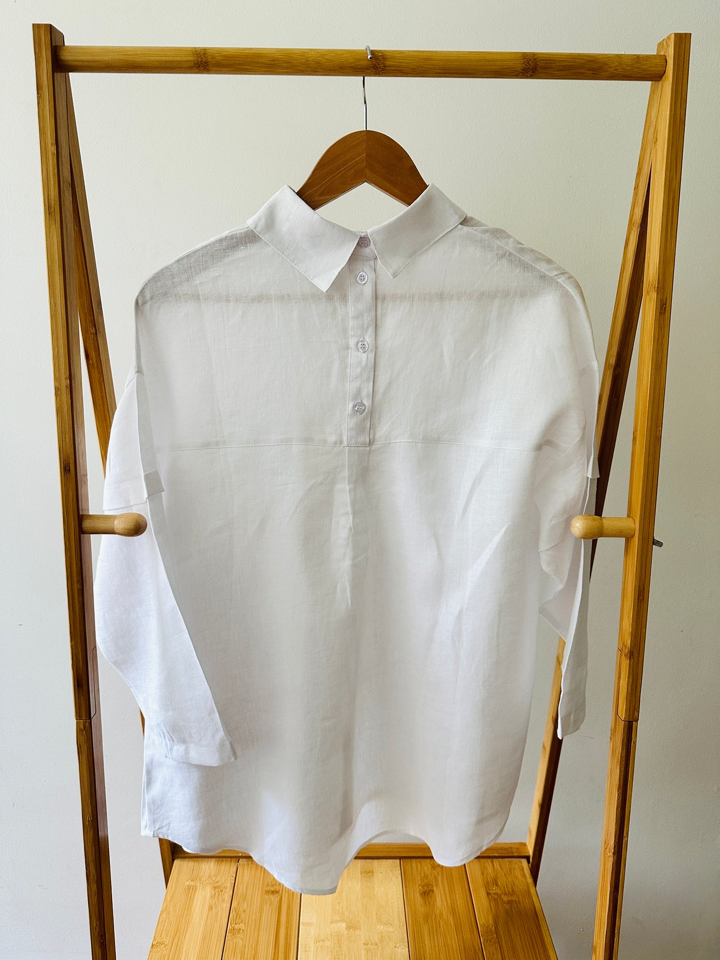 OneShu Label - Linen Shirt in Pure White